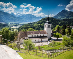 2013 06-Gruyères Church Switzerland